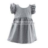 2016 Kaiyo Pearl Dress Boutique Blank Ruffle Dress Cute Tunic OEM Service Baptism Dress for Children thumbnail-1