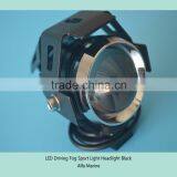 Motorcycle LED Driving Fog Sport Light Headlight Black thumbnail-2