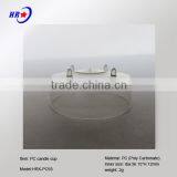 HRX-PC93 TRANSPARENT ROUND TEALIGHT CANDLE PLASTIC PC CUP