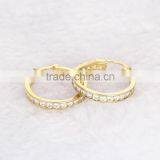 AAAAA Cubic Zirconia 925 Sterling Silver Hoop Earrings thumbnail-3