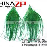 Leading Supplier CHINAZP Wholesale High Quality Dyed Green Trimmed Short Peacock Feathers for Earrings thumbnail-3