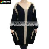 Cashmere Sweater, Black Pure Cashmere Dress thumbnail-3