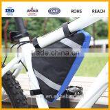 600D Polyester bicycle triangle frame bag, new bag frame bike cycling front tube storage pouch