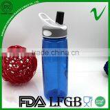 BPA Free Cylinder Clear Empty Water PCTG 750ml Drink Bottle With Straw thumbnail-2
