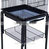 Pawhut 51" Black Metal Bird Cage thumbnail-5