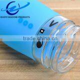 Hot Sale Cartoon Glass Water Bottle Mini Big Bai Silicone Cup Sleeve thumbnail-5