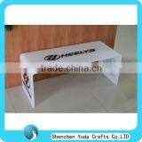 Printed Plexiglass End Table Dining Table Customized White Acrylic Coffee Table thumbnail-5