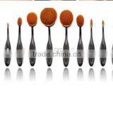 Factory Lowest Price 10pic Set Oval Makeup Brush /2016 Fashion Professional Ladies Makeup Brush thumbnail-2