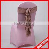 Custom Fancy Fuschia Chiffon Chair Sash for Weddings thumbnail-5