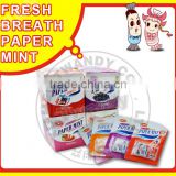 Fresh breath paper mint