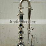 50L SS304 Bolier,3''stainless Steel Bubble Plate Reflux Tower ,ss304 Still With Parrot thumbnail-2