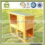 Cheap Wooden Double Decker 2 Story Rabbit Hutches thumbnail-3