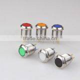 LAS1-22F-11 22mm Flat Shape Plastic Head Stainless Steel Solder Terminal Push Button Switch thumbnail-1