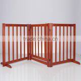 Unique Design Dog Fence 3 Panels Wooden Pet Gate With a Door thumbnail-1
