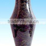 NATURAL BLACK AND GOLD MARBLE FLOWER VASES thumbnail-1
