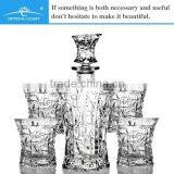 Crystal Gift Whisky Set; Fancy Cut Lead Free Whisky Decanter