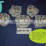 Light Yellow Cloth and Iron Frame Hand Woven Hallowmas Gifts Boxes thumbnail-1