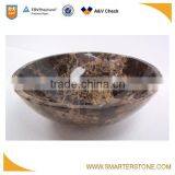 Hot Sale Dark Emperador Marble Sink for Bathroom thumbnail-1