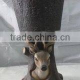 Knock-down Handmade Fiberglass Deer Balcony Flower Pots thumbnail-3