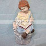 Fiberglass Garden Children Statue Decor thumbnail-2