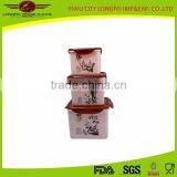 3pcs Chinese Style Plastic Airtight Preserving Container thumbnail-1