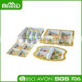Colorful Circle Picnic Section Plastic Camping Dishes thumbnail-1