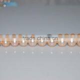 Pretty 3-4mm Pink Freshwater Pearl Necklace 925 Sterling Silver Clasp thumbnail-4