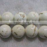16 Inches 18 mm Natural White Turquoise Beads thumbnail-1