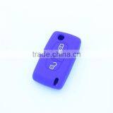 Car Silicone Remote Key Fob Cover For Peugeot 107 207 307 407 308 607 Citroen C1 C2 C3 C4 C5 C6 C8 3 Button Car Styling thumbnail-5