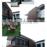 Chinese Factory Made Cheap Price Outdoor Strand Woven Bamboo Wall Panel Strips in Light Chocolate Color---KE-OS0888