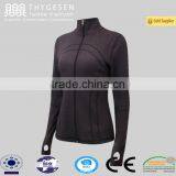 Seamless Full Zip Thermal Base Layer for Women Outdoor Sports