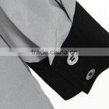 Factory Latest Designs Long Sleeves Round Collar Ladies Silk Blouses Chiffon Blouse 2015 thumbnail-2