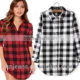 Gzy Plaid Shirt Women Beautiful Plaid Shirt Elegant Women Shirt thumbnail-3