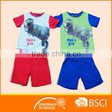 Boys Summer Wear T Shirt Top & Short Sports 2pcs Cloth Set thumbnail-1