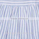 2017 Wholesale Manufacturer Bule Stripe Baby Girl Clothes Fancy 100%cotton Kids Summer Dress thumbnail-3