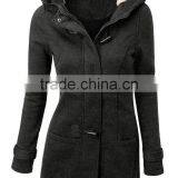 Winter Jacket Women Hooded Winter Coat Fashion Autumn Women Parka Horn Button Coats 2016 thumbnail-3