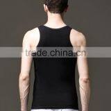 Mens Black Plain Custom Gym Stringer Vest thumbnail-3