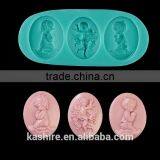 DIY 3D Three Babies Silicone Chocolate Mould,soap Mold,diy Cake Mould thumbnail-1