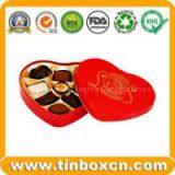 Chocolate Tin,Chocolate Box,Heart-shaped Tin Can,food Tin Box thumbnail-1
