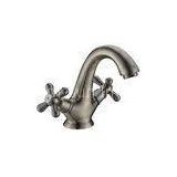 Classic Antique Bronze Plated 2 Handle Basin Tap Faucet Mixer With Single Hole