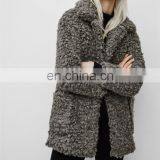 2015 Winter Sherpa Wool Varsity Jackets Models for Ladies Trench Coat With Hood NT6800 thumbnail-3