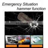 SEZU Circle Lines Aluminum Alloy Dual USB Safety Hammer Car Charger 3.1A With Emergency Harmmer and Anion Air Cleaner Function thumbnail-4