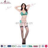 Secret Temptations Green Lace Sexy Bra and Panty With Garters New Design Sexy Lingeries European Style Women Underwear thumbnail-2