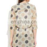 Wholesale 2015 Ladies Ladies' Tunic Short Sleeve Tunic Polka Dot Chiffon Tunic thumbnail-3