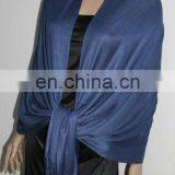 fashion scarf necklace with Solid Color 100% cotton Pashmina fashion solid color shawl