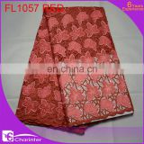 lace fabric/african cord lace/african lace/cord lace fabric/french tulle lace FL1057 red
