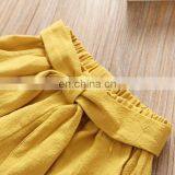 Summer Short-sleeved Embroidered Shirt and Shorts With Lotus Collar 2pcs Beautiful Baby Girl Boutique Summer Suit thumbnail-4