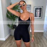 Sexy Fashion Club Trending Sleeveless Off Back Cross Strap Custom Bodysuits thumbnail-4