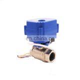 12V 24V Stainless Steel 2 Way Electric Motorized Ball Valve DN15 DN20 DN25 thumbnail-4