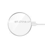 Hot Sale Round Quick Wireless Charging Pad Ultra Thin Wireless Charging Portable Phone Fast Charger Station thumbnail-2